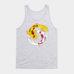 Yin and Yang koi fishes Tank Top